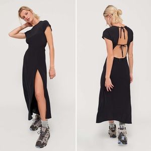 Urban Outfitters Lindsey Black Midi Dress Small